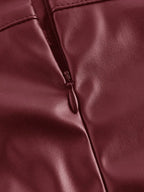 Short-Saia Couro "Viés" Notte