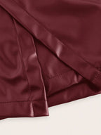 Short-Saia Couro "Viés" Notte