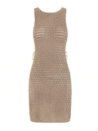Vestido Mini de Tule com Recortes "Aura" Notte