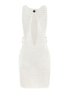 Vestido Mini de Tule com Recortes "Aura" Notte