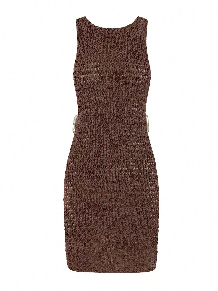 Vestido Mini de Tule com Recortes "Aura" Notte