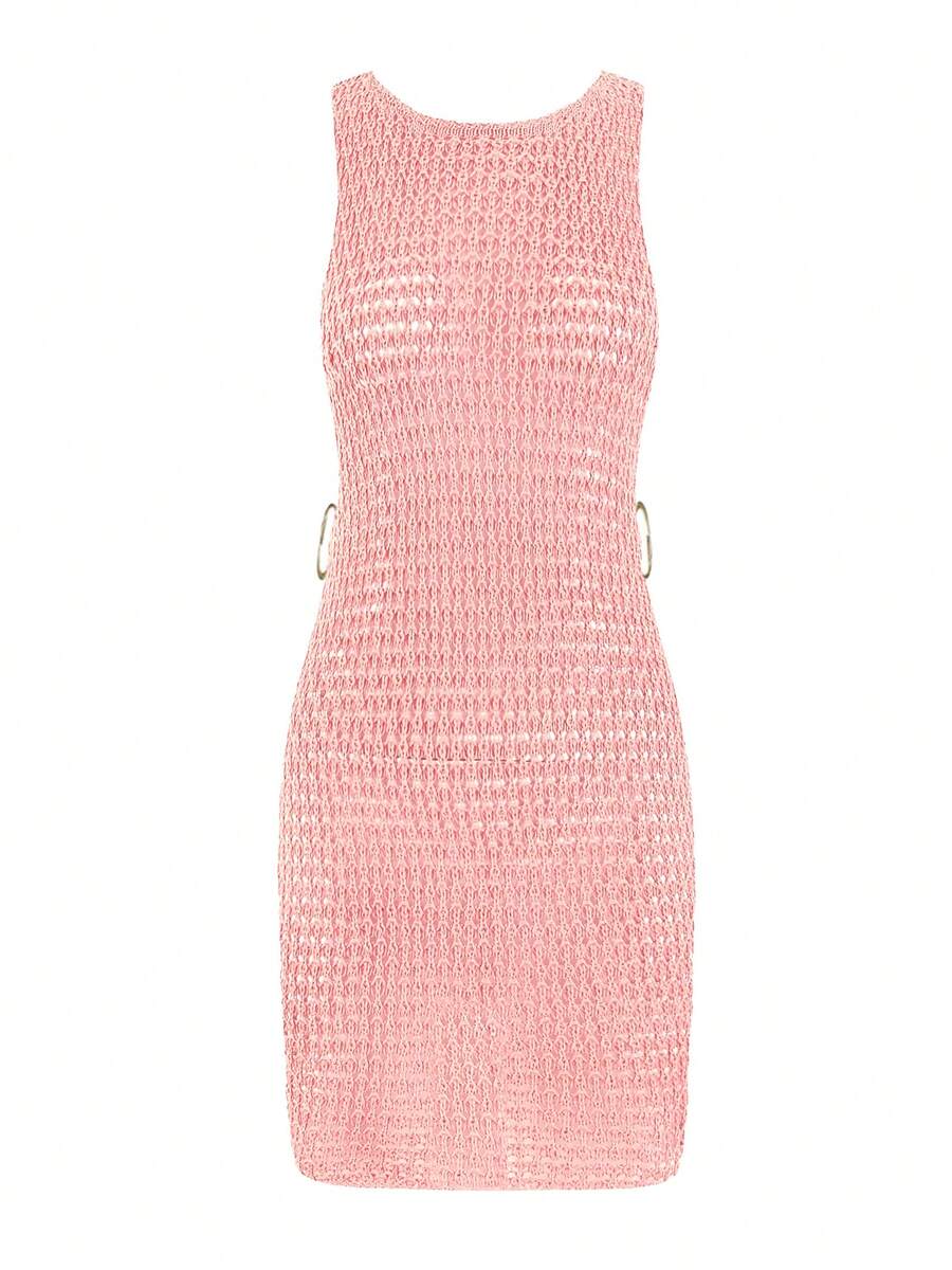 Vestido Mini de Tule com Recortes "Aura" Notte
