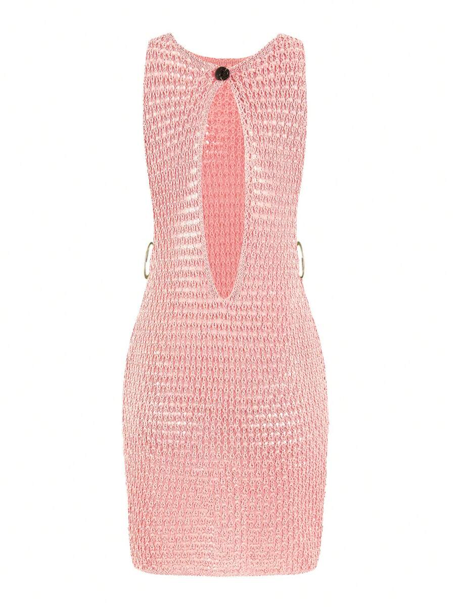 Vestido Mini de Tule com Recortes "Aura" Notte