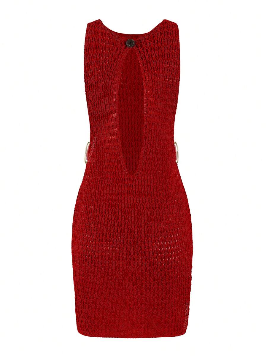 Vestido Mini de Tule com Recortes "Aura" Notte