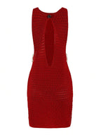 Vestido Mini de Tule com Recortes "Aura" Notte