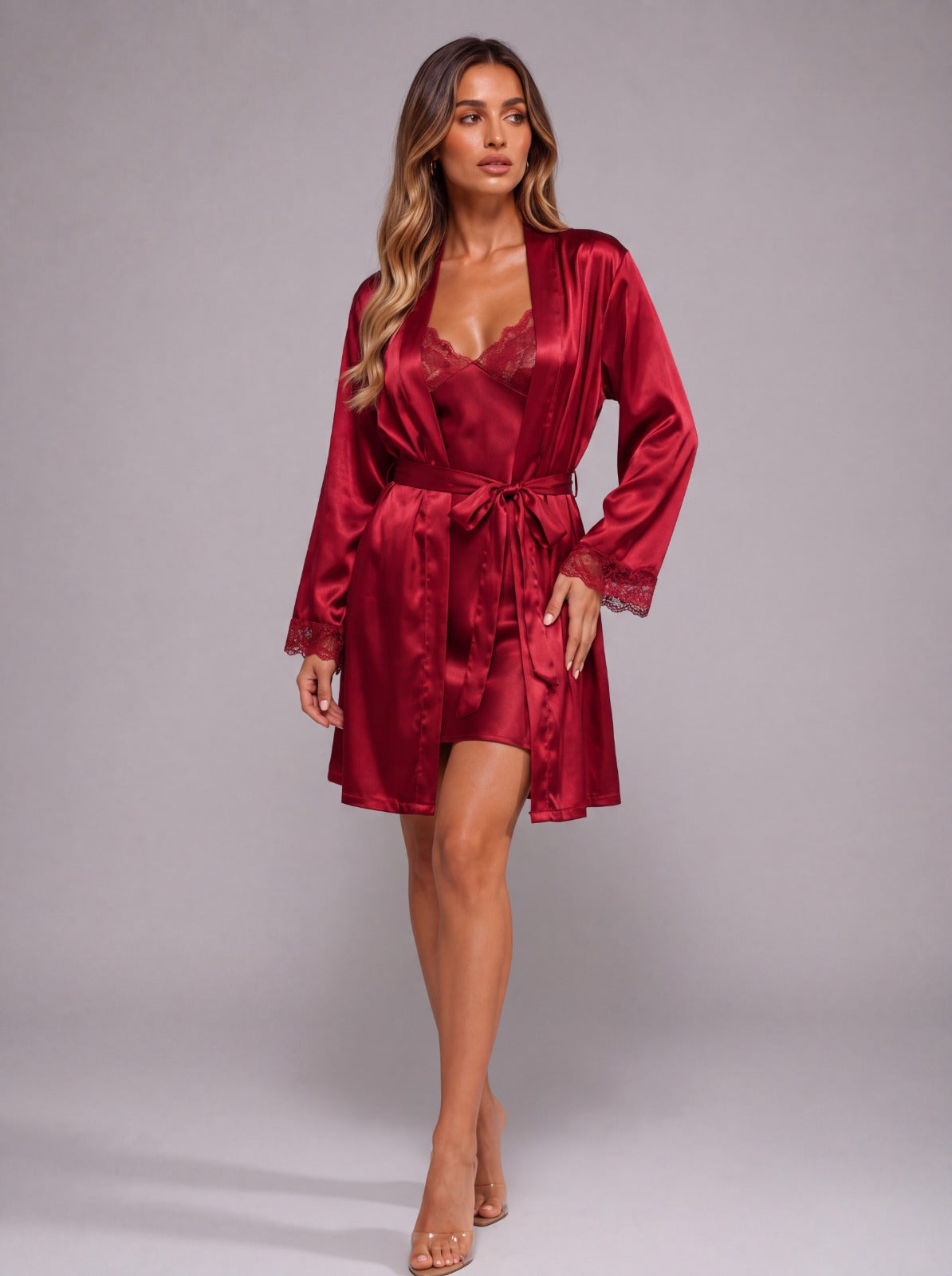 Conjunto "Robe Velours" Notte