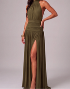 Vestido Longo Aura Halter Notte