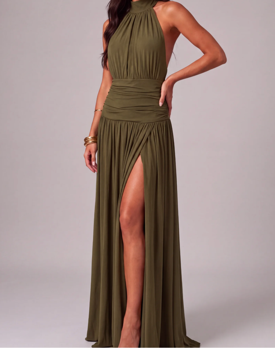 Vestido Longo Aura Halter Notte