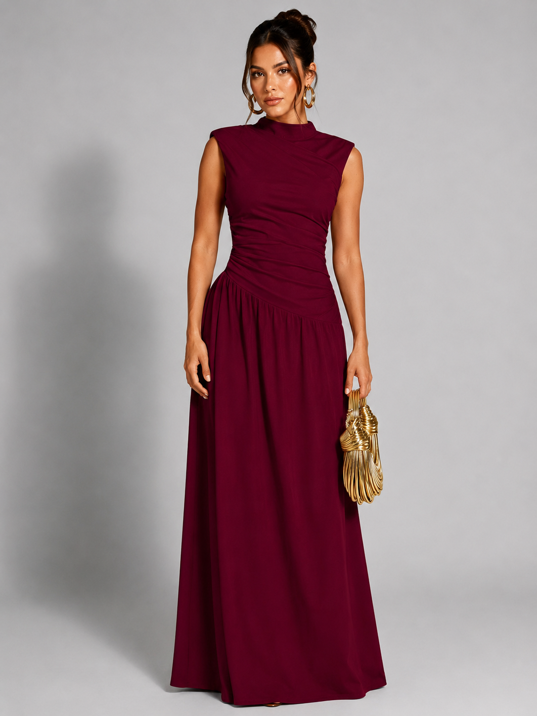Vestido Pregueado Notte