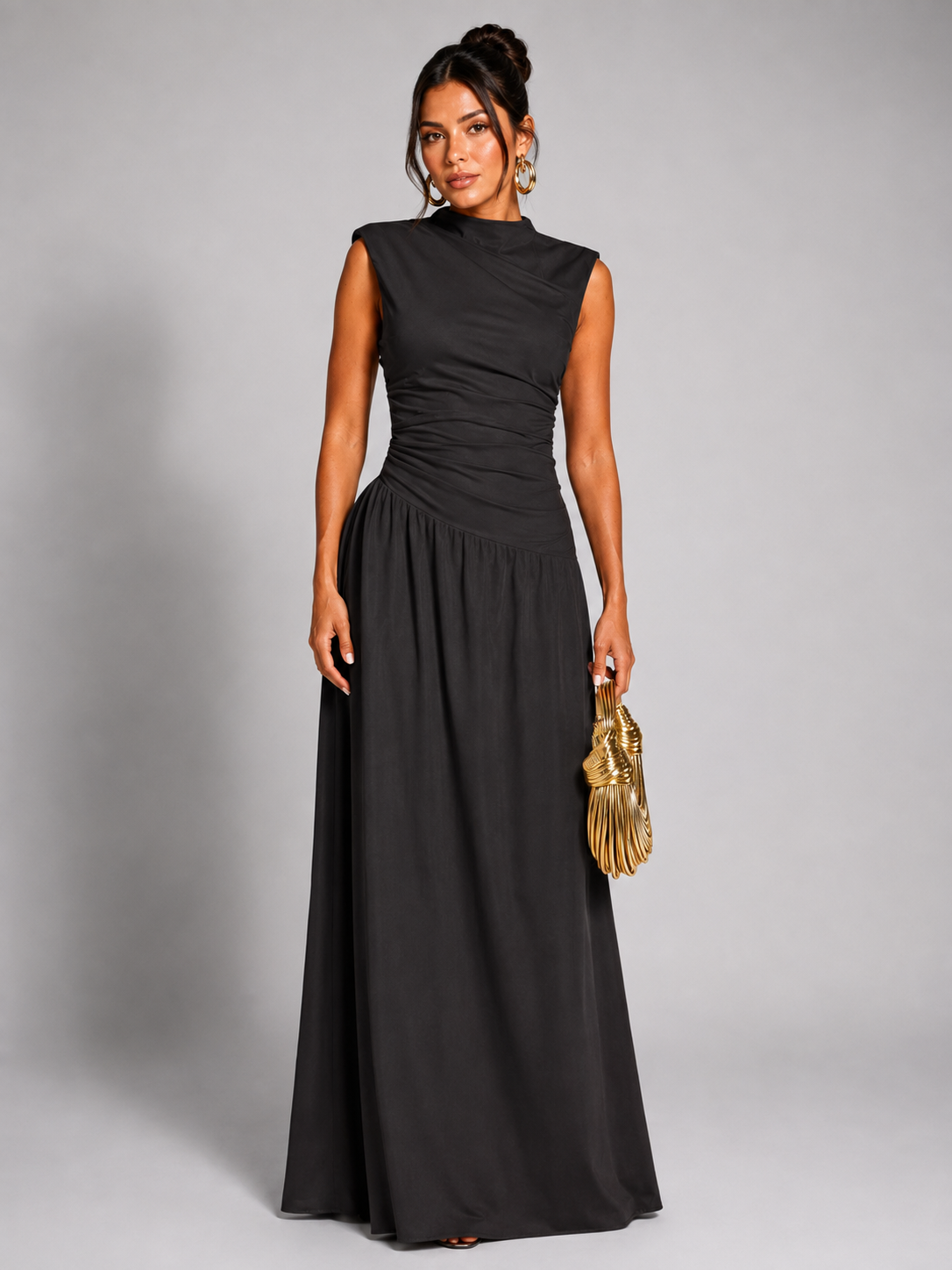 Vestido Pregueado Notte