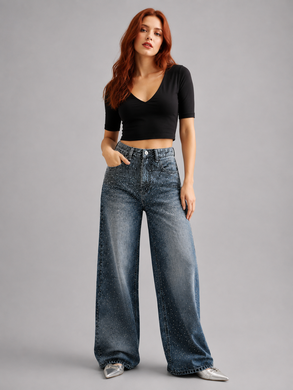 Jeans "Wide" Notte