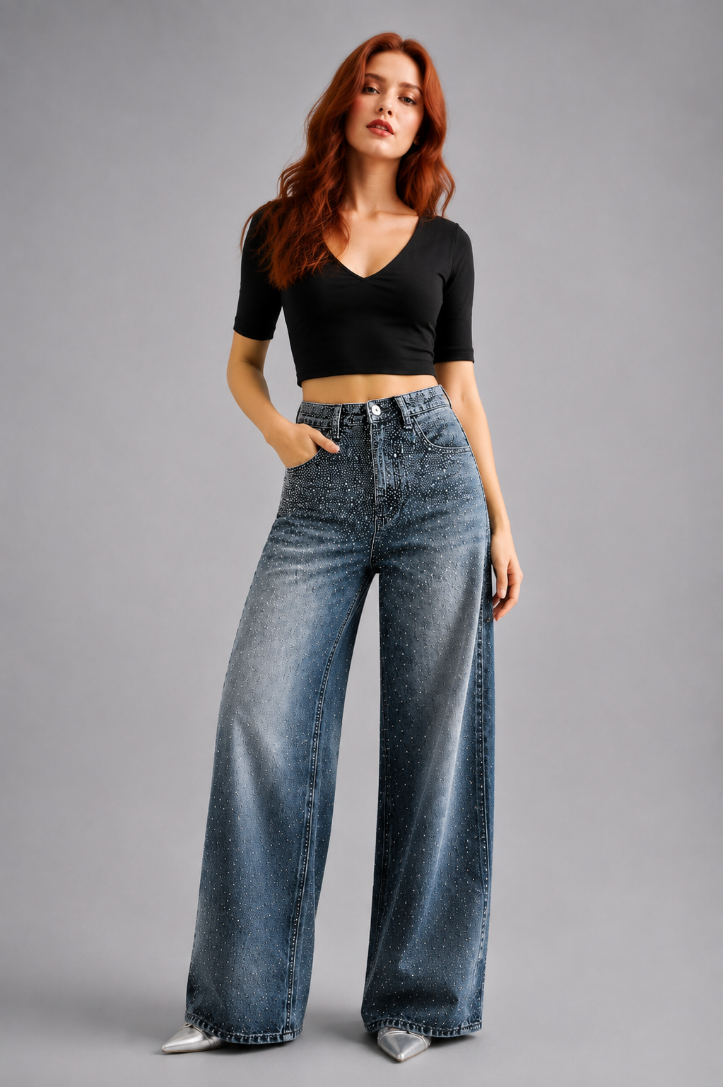 Jeans "Wide" Notte