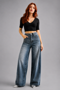 Jeans "Wide" Notte