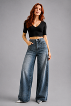 Jeans "Wide" Notte
