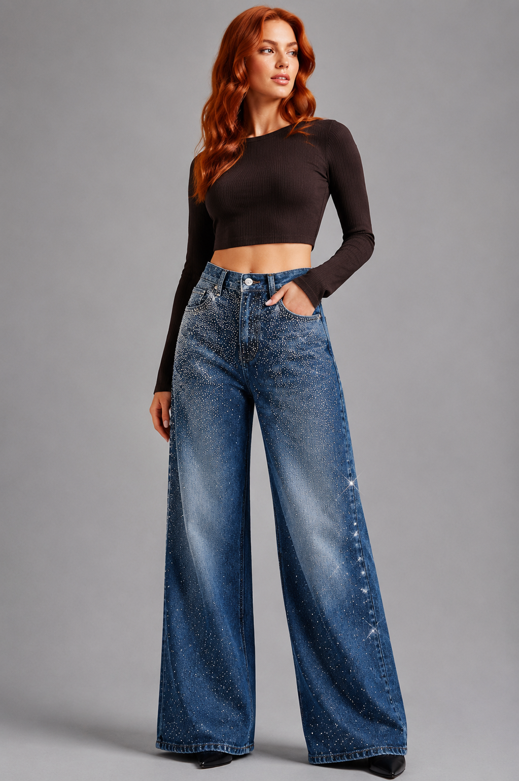 Jeans "Wide" Notte