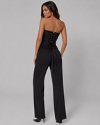 Top Corset Tubo com Strass Notte