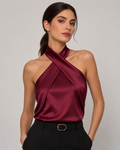 Top Bicolor com Costas Abertas Notte