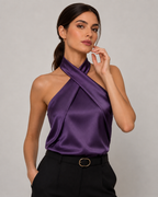 Top Bicolor com Costas Abertas Notte