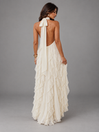 Vestido Maxi Damasco Elegante
