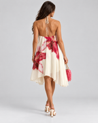 Vestido Notte Curto Floral com Amarração