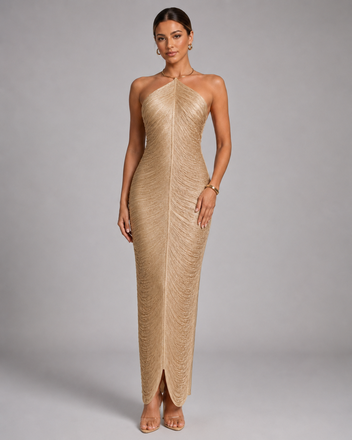 Vestido Dourado "Maxi" Notte