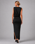 Vestido Tricotado "Maxi" Notte