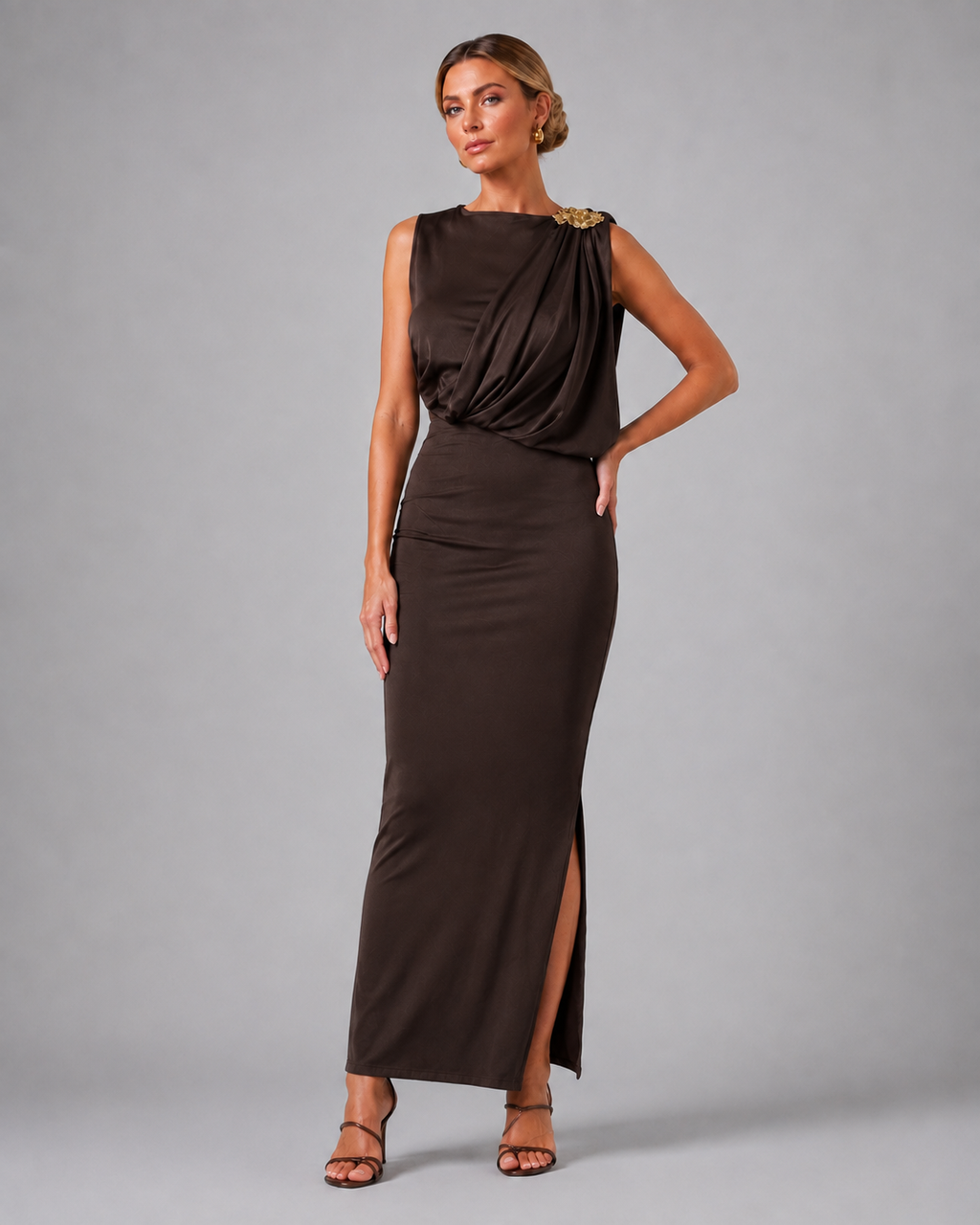 Vestido Tricotado "Maxi" Notte
