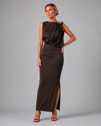 Vestido Tricotado "Maxi" Notte