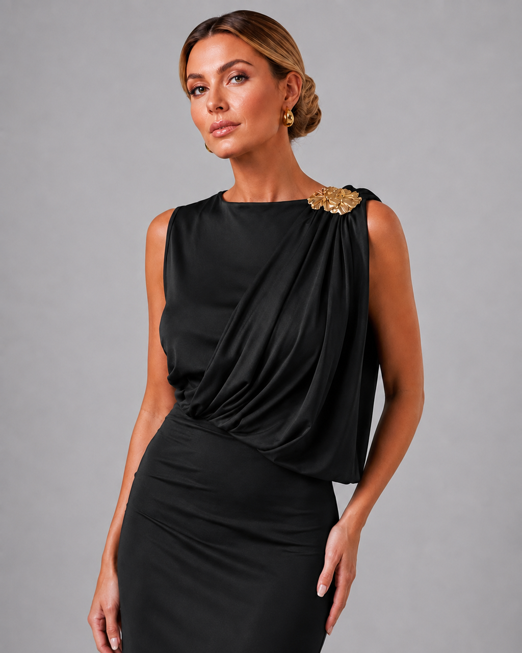 Vestido Tricotado "Maxi" Notte