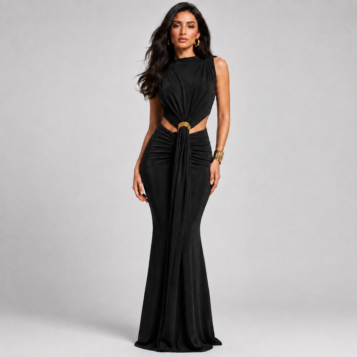 Vestido "Franzido" Notte