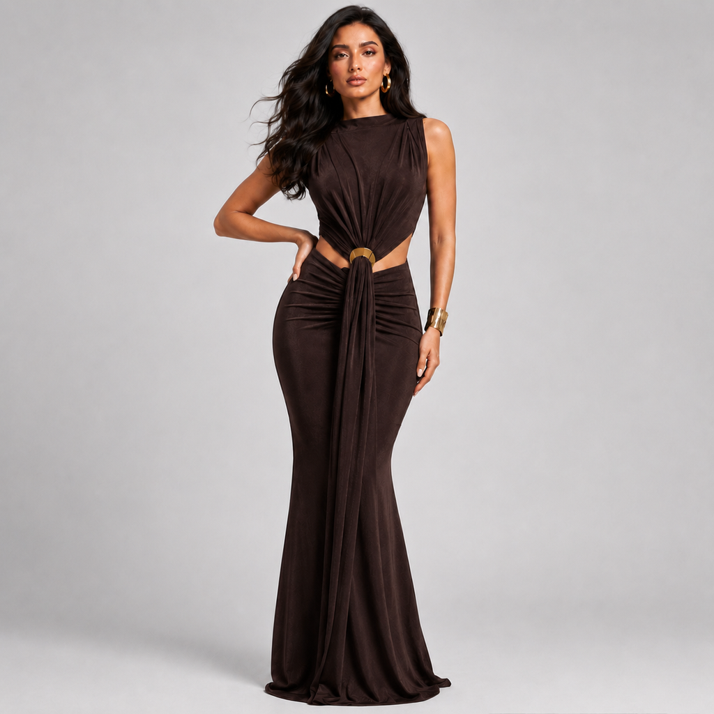 Vestido "Franzido" Notte