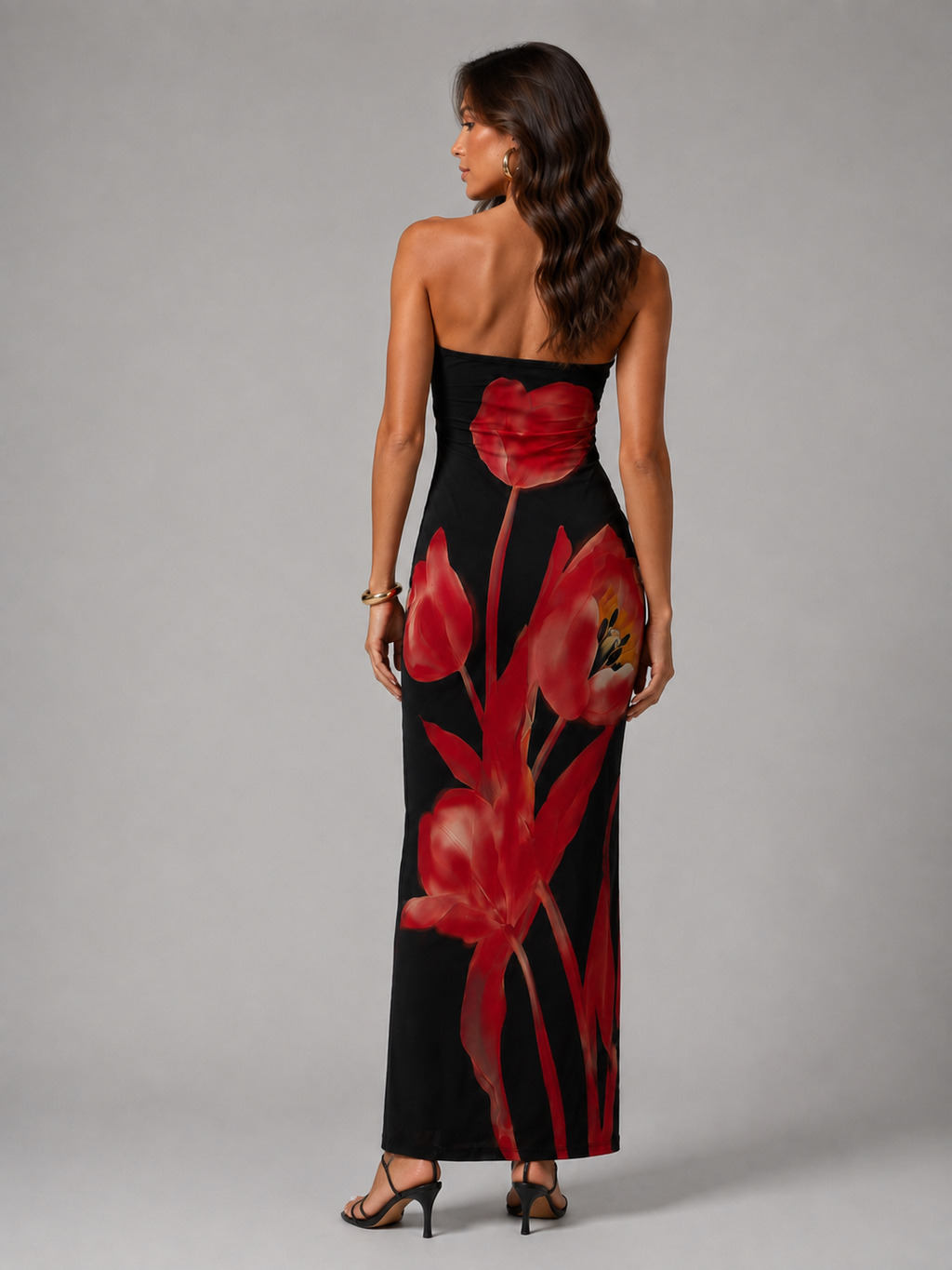 Vestido Estampado em Malha "Bodycon" Notte