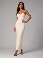 Vestido Estampado em Malha "Bodycon" Notte