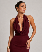 Vestido Curto Costas Abertas "Halter" Notte