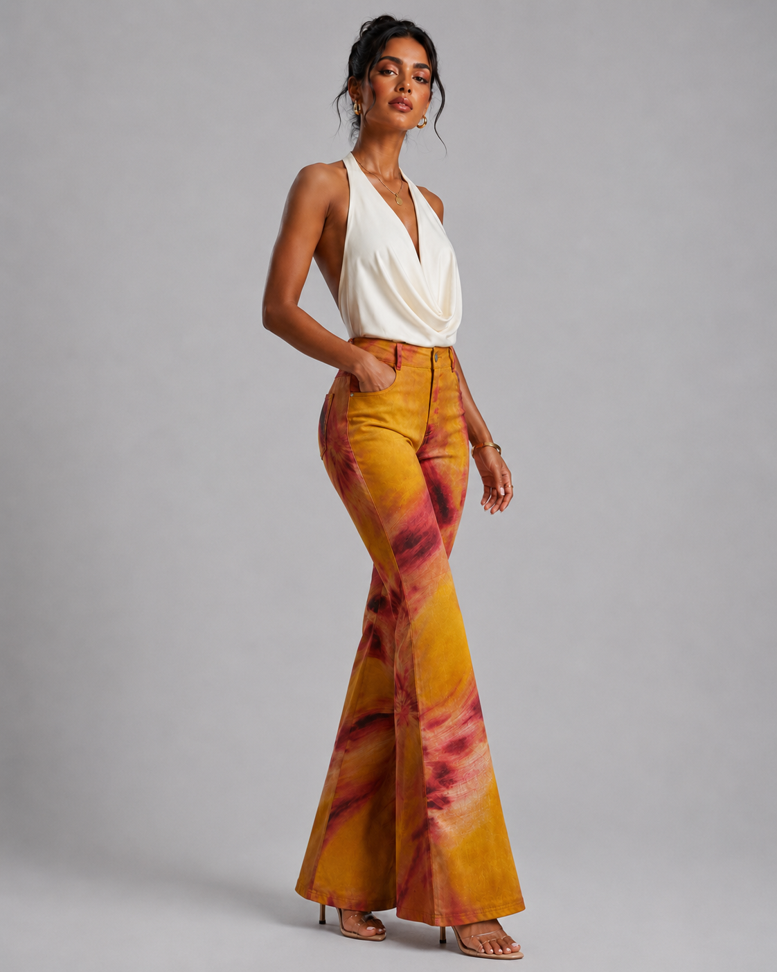 Calça Floral "Jardim" Notte