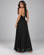 Vestido Longo Jacquard Notte