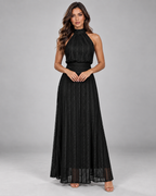 Vestido Longo Jacquard Notte