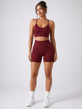 Conjunto shorts canelado importado