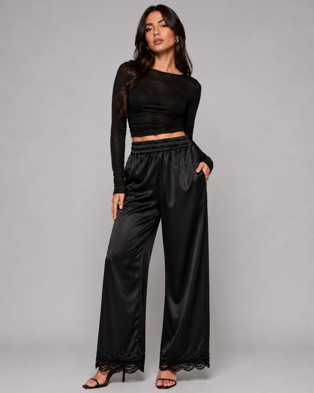 Calça "Soie" Notte