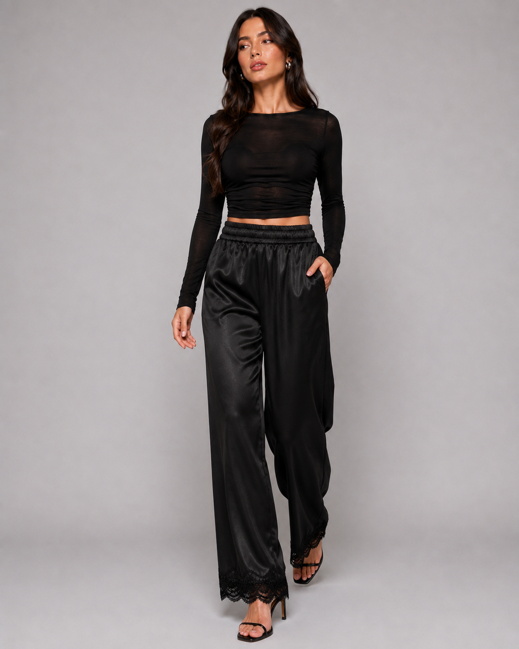 Calça "Soie" Notte