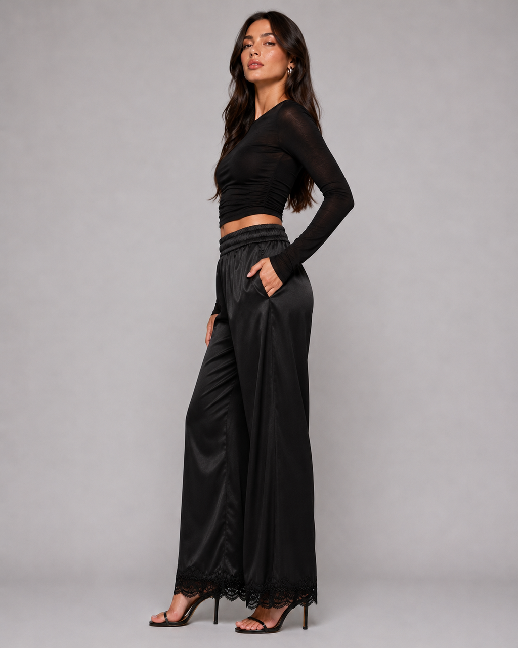 Calça "Soie" Notte