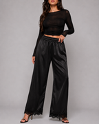 Calça "Soie" Notte