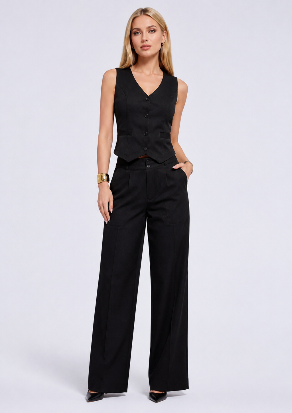 Conjunto Colete & Calça Luxe