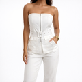 Conjunto Calça & Top Zíper Elegance