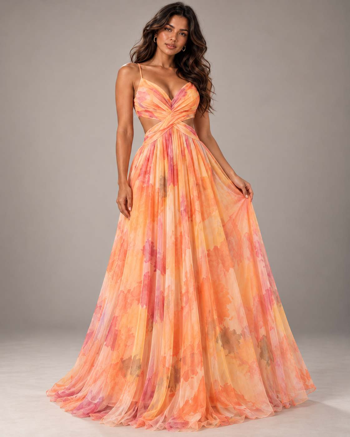 Vestido "Aquarela" Notte