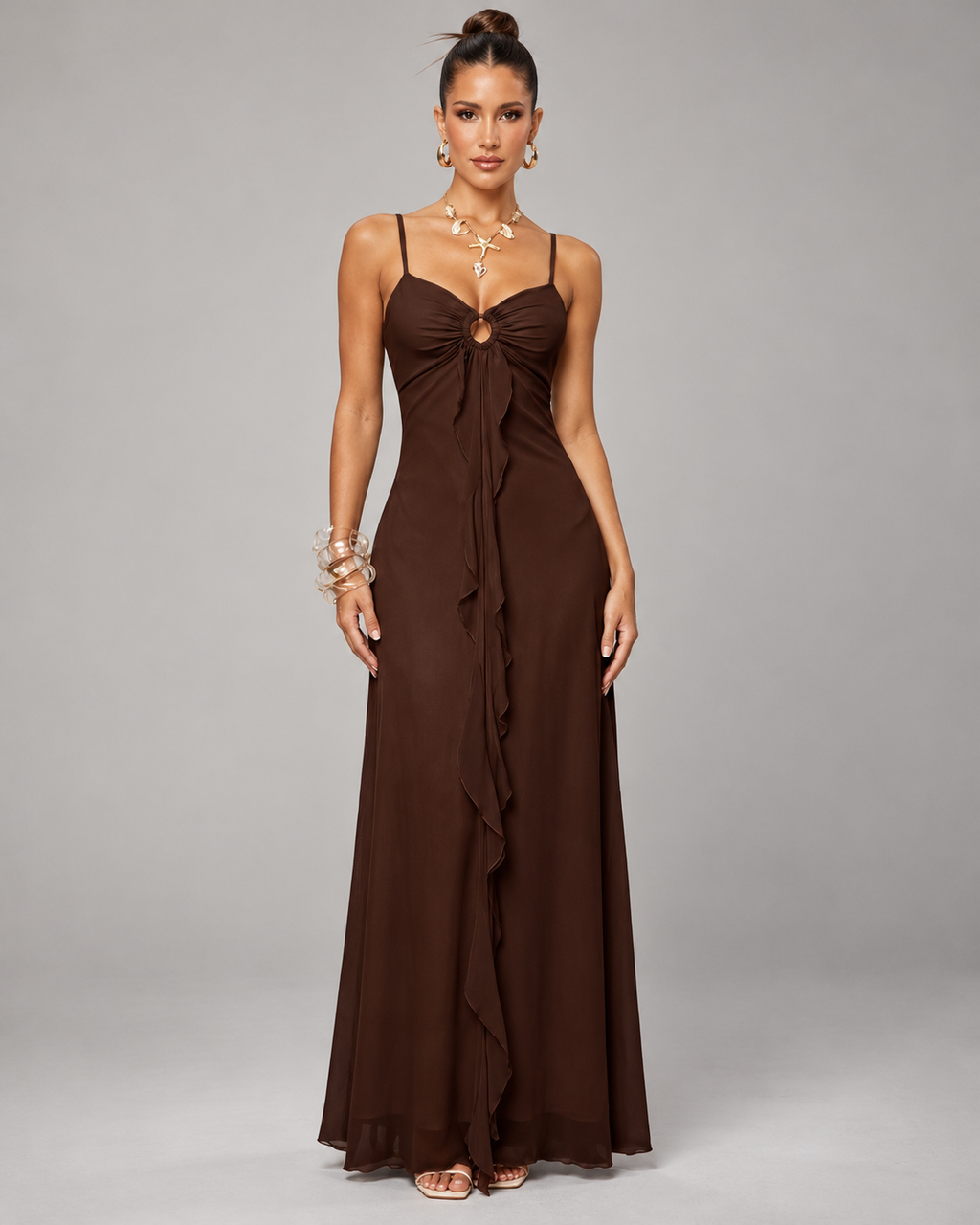 Vestido "Entretons" Notte