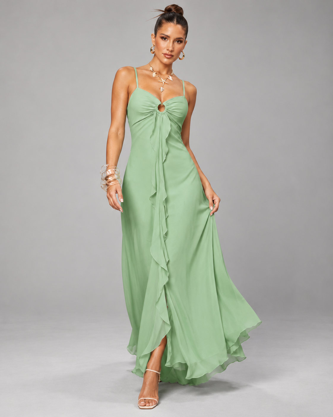 Vestido "Entretons" Notte