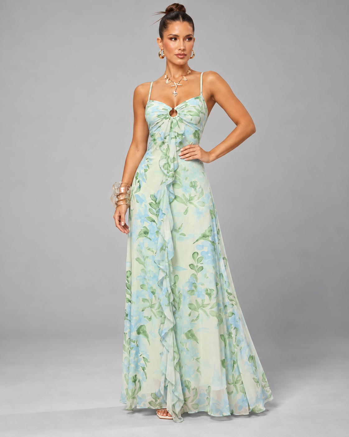 Vestido "Entretons" Notte