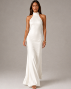 Vestido Longo "Satin Amour" Notte