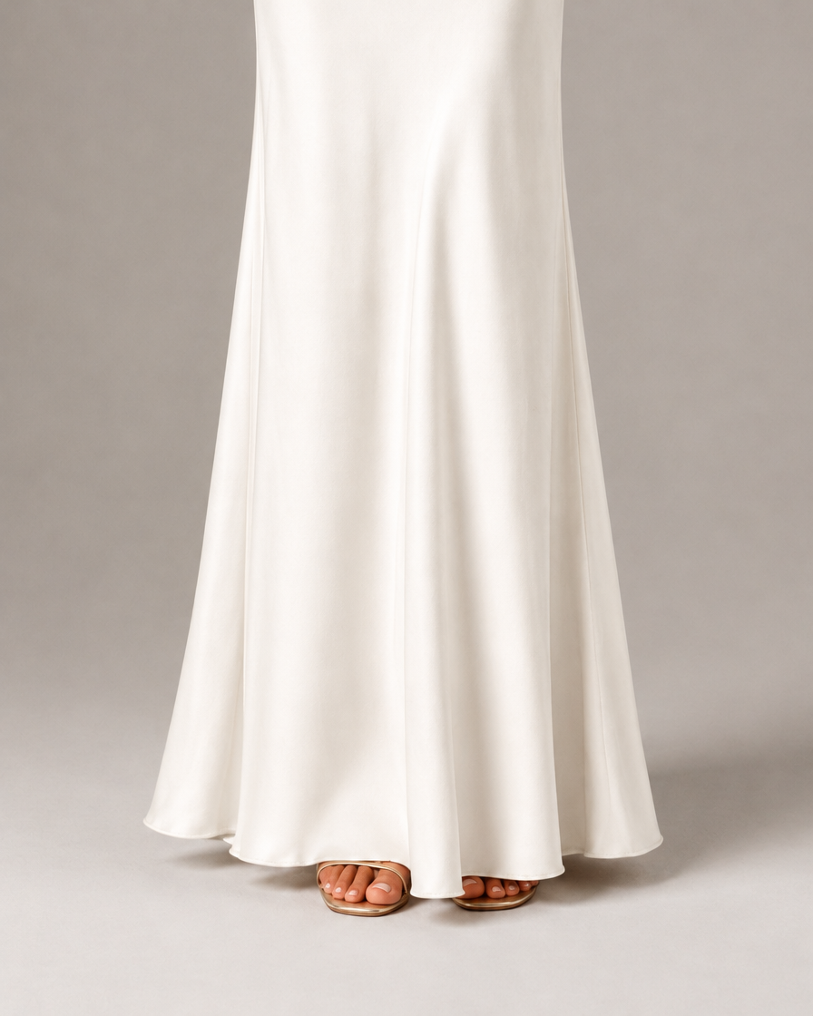Vestido Longo "Satin Amour" Notte